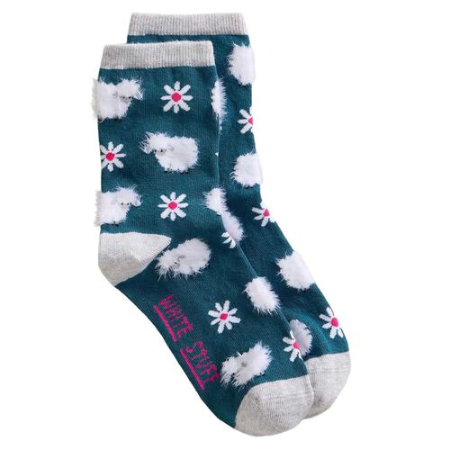 White Stuff Fluffy Sheep Ankle Sock